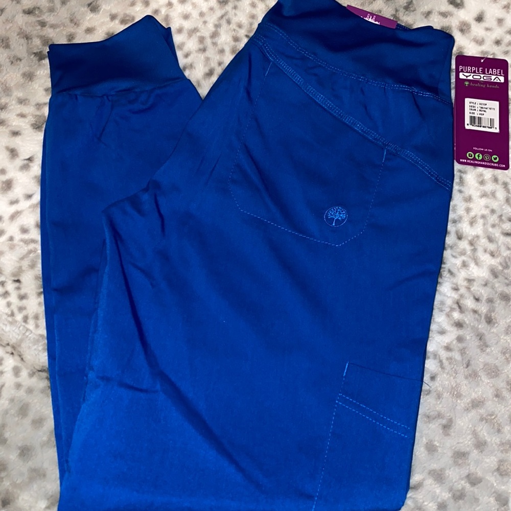 NWT Healing hands purple label yoga royal blue